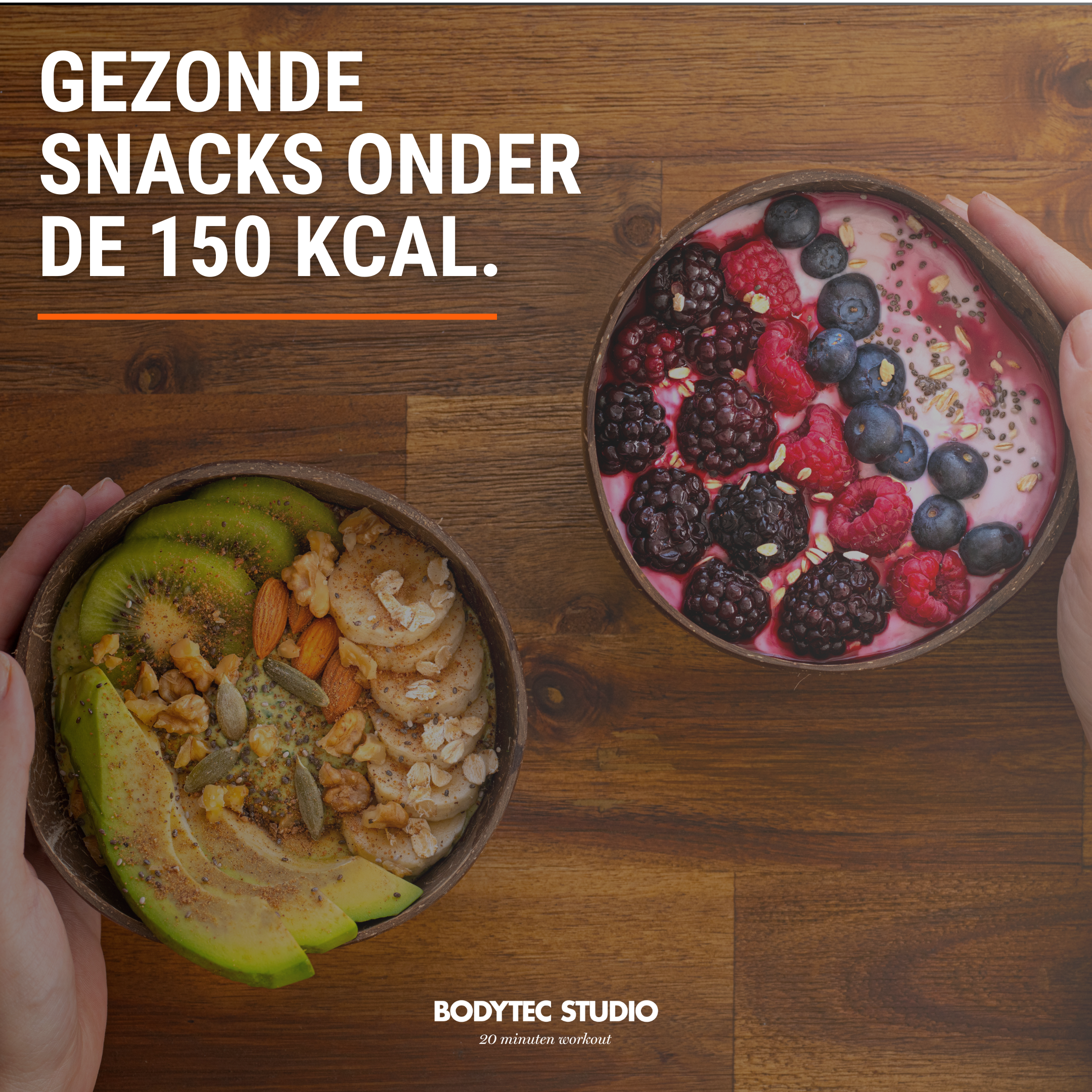 10 gezonde tussendoortjes onder de 150 kcal 